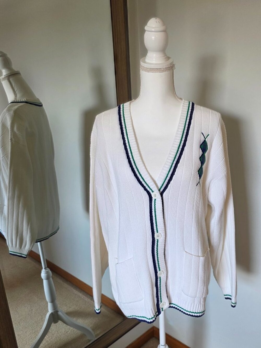 Lavon Vintage Button Front Cardigan Sweater